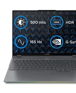 Notebooky Lenovo Legion 7 16ITHg6 Intel i9-11980HK, 32 GB, 1 TB SSD, sivý 82K60038CK