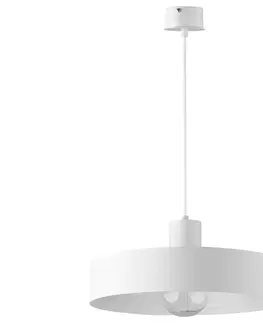 Svietidlá  Luster na lanku RIF 1xE27/60W/230V pr. 35 cm biela 