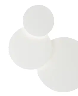 Nástenné svietidlá HELL Nástenné LED svetlo Tilda, okrúhle 3-pl., biela