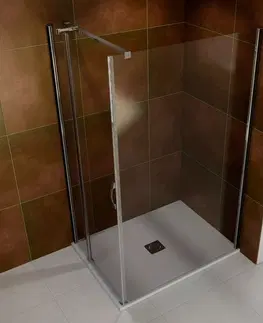 Sprchovacie kúty GELCO - Vpera k bočním stěnám LEGRO a ONE, 120 cm, chróm GOL120