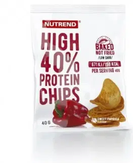 Proteínové čipsy a krekry Nutrend High Protein Chips 40 g paprika