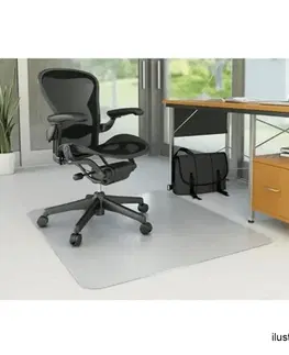 Kancelárske stoličky Ochranná podložka pod stoličku ELLIE NEW Tempo Kondela 120x120x0,08 cm