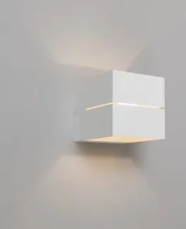 Nastenne lampy Moderné nástenné svietidlo biele 9,7 cm - Transfer Groove