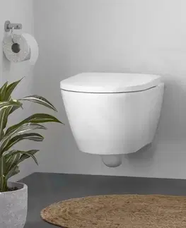 Záchody DURAVIT - D-Neo Závesné WC s doskou SoftClose, Rimless, biela 45770900A1