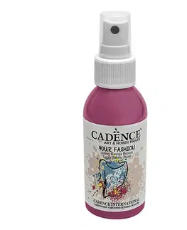 Hračky CADENCE - Textilná farba v spreji, ružová, 100ml