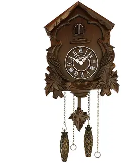 Hodiny Kyvadlové kukučkové hodiny II. PRIM 30cm, tmavo-hnedá