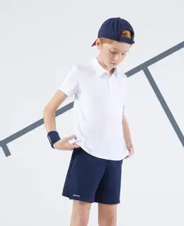 bedminton Detské tenisové šortky TSH Dry tmavomodré