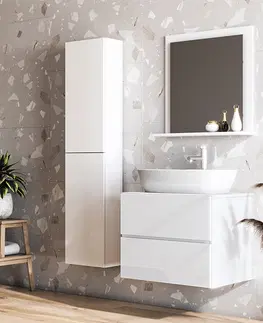 Kúpeľňový nábytok NABBI Baleta S60 kúpeľňová skrinka pod umývadlo alaska / biely lesk