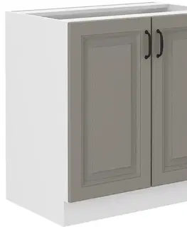 Kuchynské skrinky stojace Kuchynská skrinka Stilo claygrey/biely 80d 2f bb