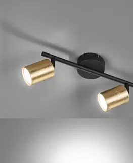 Bodové svetlá FISCHER & HONSEL LED stropné bodové svetlá Vano lístkové zlaté 2-pl