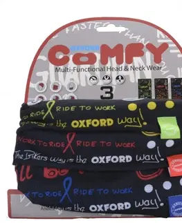 Šatky Univerzálny multifunkčný nákrčník Oxford Comfy 3-pack Skulls
