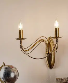 Nástenné svietidlá EMIBIG LIGHTING Nástenné svietidlo Tori K2 v tvare lampy zlaté