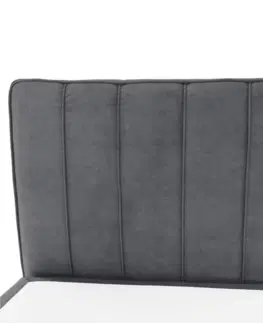 Postele Boxspringová posteľ, jednolôžko, sivá, 90x200, pravá, AMIS