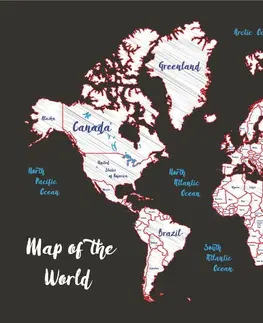 Tapety mapy Tapeta jedinečná mapa sveta