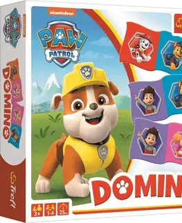 Hračky spoločenské hry pre deti TREFL - Hra - Domino mini - Paw Patrol