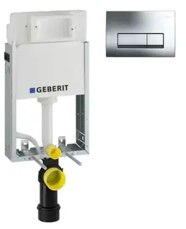 Kúpeľňa GEBERIT SET KOMBIFIXBasic vrátane ovládacieho tlačidla DELTA 51 CR 110.100.00.1 51CR