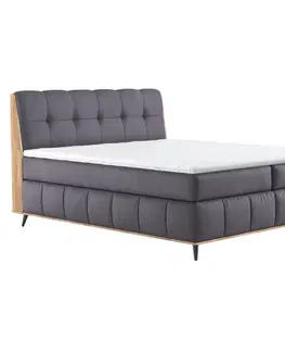 Postele Boxspringová posteľ, 180x200, tmavosivá, ELISA