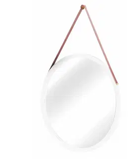 Regály a poličky Kondela Lemi 1 biela 45 cm x 45 cm nástenné zrkadlo