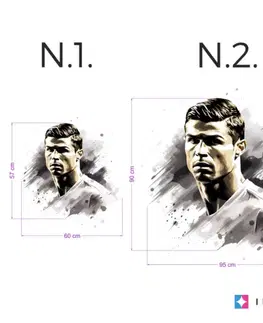 Nálepky na stenu Futbalová samolepka na stenu - Ronaldo