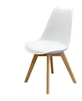Jedálenské stoličky Jedálenská stolička QUATRO biela