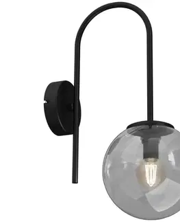 Svietidlá  Nástenná lampa CAMBRIDGE 1xE14/60W/230V čierna 
