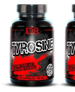 Tyrozín 1+1 Zadarmo: Tyrosine od Best Nutrition 120 kaps. +  120 kaps.