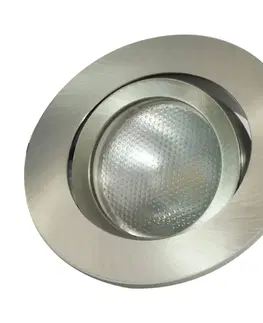 Vysokonapäťové zapustené svietidlá 230 V MEGATRON Zapustený LED prstenec Decoclic GU10/GU5.3, železo
