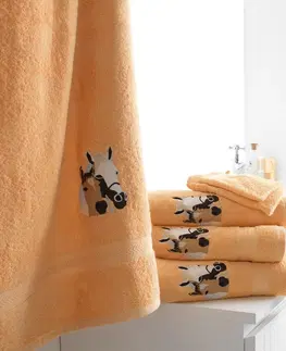 Uteráky a žinky Froté kúpeľňový textil s výšivkou koní