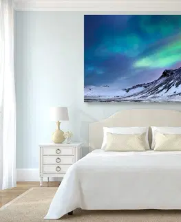 Obrazy prírody a krajiny Obraz nórska polárna žiara