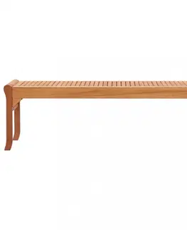 Záhradné lavice Záhradná lavička eukalyptové drevo Dekorhome 150 cm