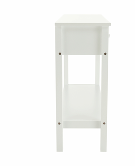 Toaletné stolíky KONDELA Nitro konzolový stolík biela