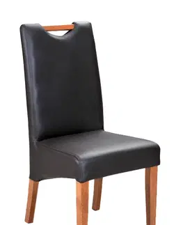 Jedálenské stoličky PYKA Raczka jedálenská stolička drevo D3 / tmavosivá (Platin)