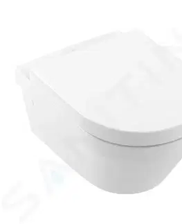 Záchody VILLEROY & BOCH - Architectura Závesné WC s WC doskou SoftClosing, DirectFlush, CeramicPlus, alpská biela 4694HRR1