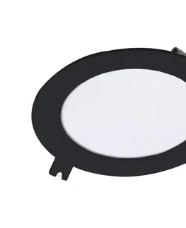 Svietidlá Rabalux Rabalux 71241 - LED Podhľadové svietidlo SHAUN LED/6W/230V pr. 12 cm čierna 