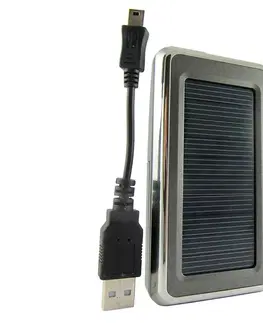 Predlžovacie káble  Solárna nabíjačka BC-25 2xAA/USB 5V 