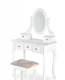 Nočné a toaletné stolíky Toaletný stolík s taburetom SARA Halmar