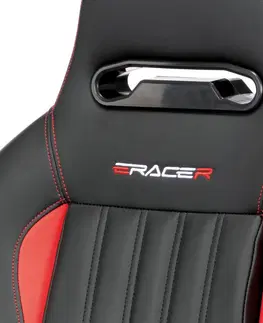 Kancelárske stoličky Herné kreslo E-RACER Autronic Červená