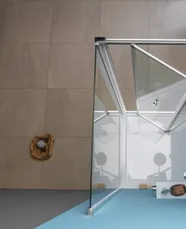 Sprchovacie kúty POLYSAN - EASY LINE sprchové dvere skladacie 900, číre sklo EL1990