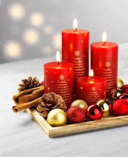Vianočné dekorácie Dekoračná sada so sviečkami Vianoce