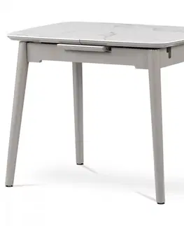 Jedálenské stoly Rozkladací jedálenský stôl HT-401M Autronic Biela