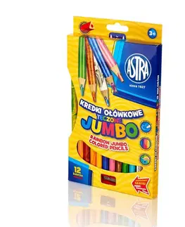 Hračky ASTRA - ASTRA Jumbo pastelky 12 ks Rainbow