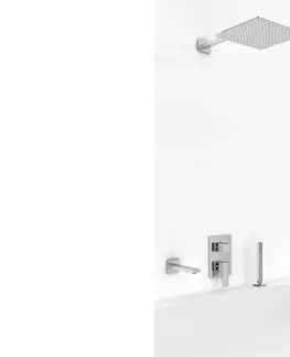 Kúpeľňa KOHLMAN  - Vaňový set s 30 cm dažďovou sprchou, ručnou sprchou a vaňovým výtokom QW211HQ30-007