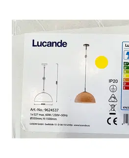 Svietidlá Lucande Lucande - Luster na lanku LOURENCO 1xE27/60W/230V 