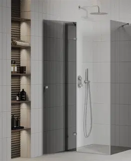 Sprchovacie kúty MEXEN/S - ROMA sprchovací kút 70x70, grafit, chróm 854-070-070-01-40