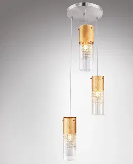 Moderné lampy do obývačky Luster 15908-3G GOLD LW3