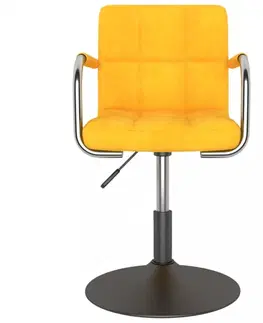 Kancelárske stoličky Otočná stolička kov / zamat Dekorhome Tmavo zelená