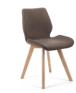 Jedálenské stoličky Moderné kreslo MIRKA, hnedá