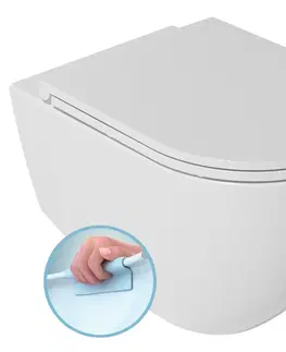 Záchody ISVEA - INFINITY závesná WC misa, Rimless, 36,5x53cm, biela 10NF02001