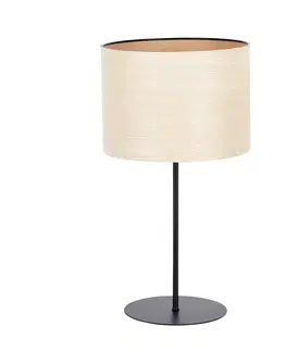 Stolové lampy Envostar Envostar Veneer stolová lampa biely jaseň 25 cm