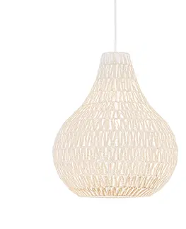 Zavesne lampy Škandinávska závesná lampa biela 45 cm - Lina Drop